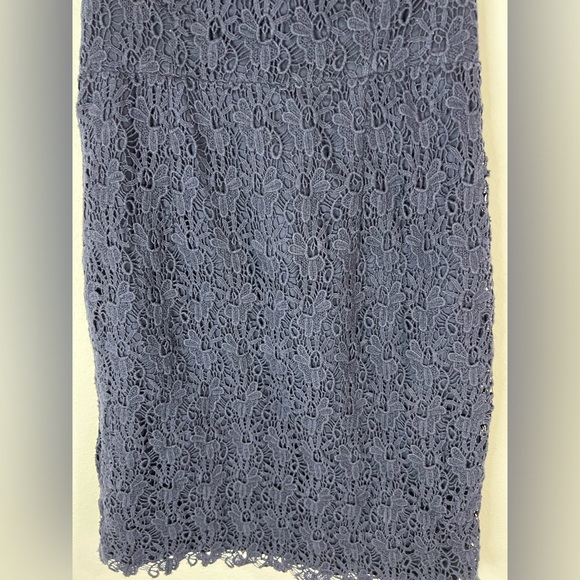 Tommy Hilfiger Navy Blue Strapless Lace Dress Size 4 Cocktail Party Wedding - Picture 6 of 10